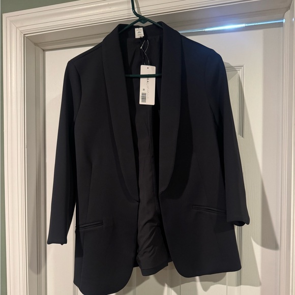 Yogalicious Tops - Yogalicious navy blueish/black blazer. Size small  nwt